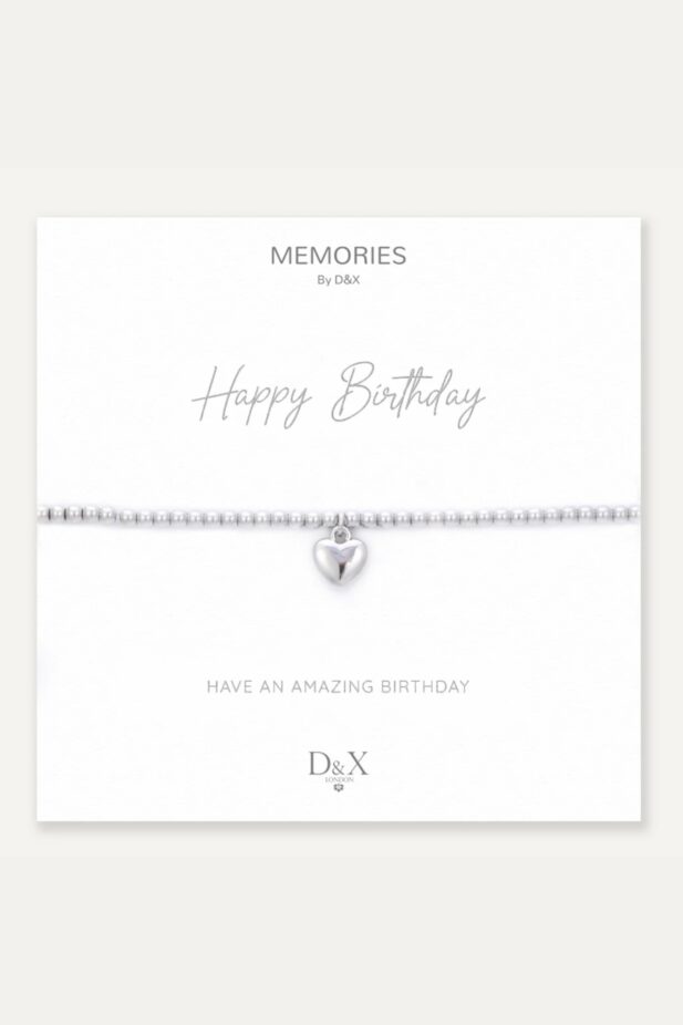 Memories: "HAPPY BIRTHDAY" | Bracelet | White Gold